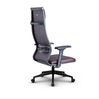 Кресло для руководителя Метта L 1m 42/4D_17832_Кожа перфорированная NewLeather – Темно-коричневый
