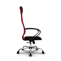 Кресло для руководителя Metta SU-BP-10 (SU-BK130-10) CH / Красный – Красный