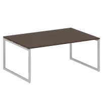 Metal System Quattro Перег. стол (1 столешница) на О-образном м/к 40БО.ПРГ-1.5 Акация/Антрацит металл 1800*1235*750
