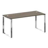 Metal System Direct Стол рабочий руководителя на О-обр. м/к БО.СРР-4.7 Акация/Нерж. сталь 1600*720*750