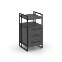 Тумба для документов приставная Rift Direct RF.TPRR-001 Дуб Табак / Металл Черный 424×500×821