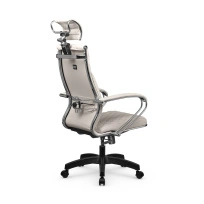 Кресло для руководителя Метта L 2c 44C/K_17831_Кожа перфорированная NewLeather - Черный_Кожа перфорированная NewLeather - Черный