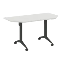 X-Pull Стол складной мобильный X.M-7.T1 Тиквуд тёмный/Белый металл 1440×720×753