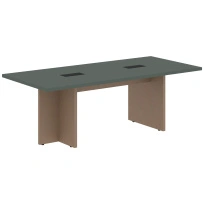 Стол для переговоров VCT 2210 Яшма черный/Кобра 2200×1000×750 VELION