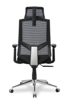 Кресло для руководителя College HLC-1500HLX/GREY Спинка - сетка Серый / Сиденье - полиэстер Серый