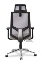 Кресло для руководителя College HLC-1500HLX/GREY Спинка - сетка Серый / Сиденье - полиэстер Серый