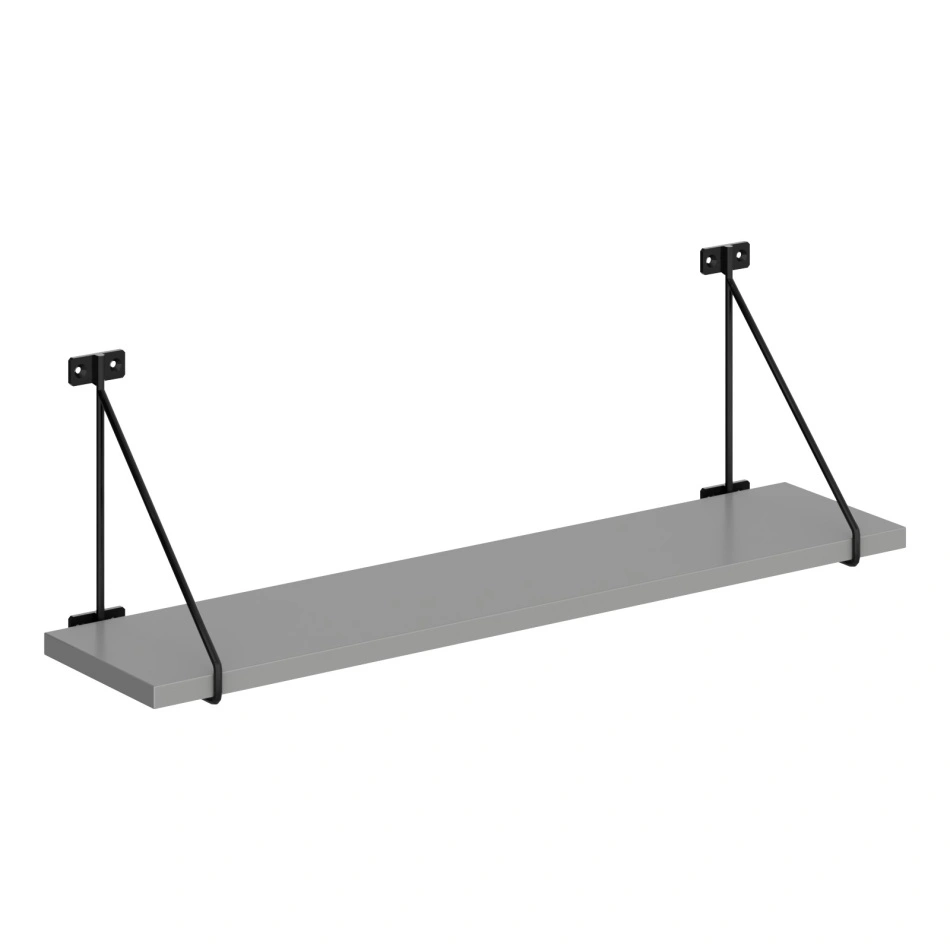 Полка с полкодержателями SH4-BAR Серый 660х166х209 COFFEE