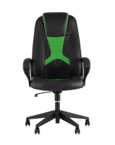 Кресло игровое TopChairs ST-CYBER 9 черный/зеленый
