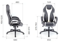 Геймерское кресло Everprof Wing TM Экокожа Синий