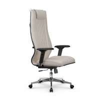 Кресло для руководителя Метта L 1m 50M/4D_17834_Кожа перфорированная NewLeather - Черный_Кожа перфорированная NewLeather - Черный