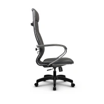 Кресло для руководителя Метта L 1m 44M/K_17831_Кожа перфорированная NewLeather – Черный