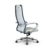 Кресло для руководителя Метта L 1m 40M/K_17834_Кожа перфорированная NewLeather – Черный