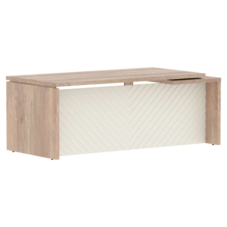 Стол для руководителя левый TLCT 209(L) Дуб Каньон Z/Латте 2000×900×750 TORR LUX