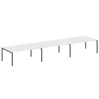 Metal System Quattro Перег. стол (3 столешницы) на П-оразном м/к 40БП.ПРГ-3.5 Акация/Антрацит металл 5400*1235*750