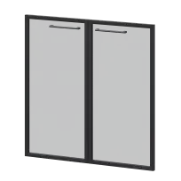 Фасады рамочные стеклянные Кортез KZF-28RS(Ч) Тонированный