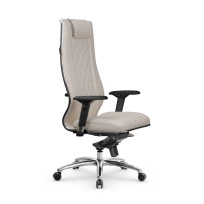 Кресло для руководителя Метта L 1m 50M/4D_17838_Кожа перфорированная NewLeather - Черный_Кожа перфорированная NewLeather - Черный
