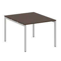 Metal System Quattro Перег. стол (1 столешница) на П-образном м/к 40БП.ПРГ-1.1 Акация/Антрацит металл 1000*1235*750