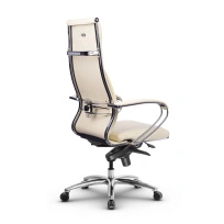 Кресло для руководителя Метта L 1c 44B/K_17838 Кожа перфорированная NewLeather – Черный