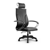 Кресло для руководителя Метта L 2c 46/K_17831_Кожа перфорированная NewLeather - Черный_Кожа перфорированная NewLeather - Черный