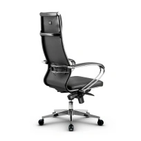 Кресло для руководителя Метта L 1m 42/K_17841_Кожа перфорированная NewLeather – Черный