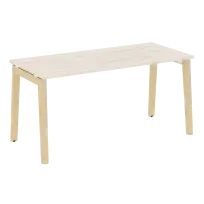 Onix Wood Стол офисный OW.SP-4.7 Дуб мали/Дуб светлый/Белый металл 1580×720×750