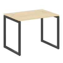 Metal System Quattro Стол офисный на О-образном м/к 40БО.СП-1 Вяз/Мокко металл 1000×720×750