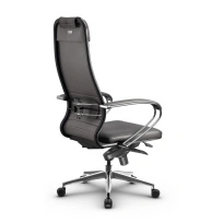 Кресло для руководителя Метта L 1m 38K2/K_17839_Кожа перфорированная NewLeather – Черный