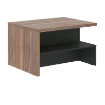 Стол журнальный VRCT 9070 Американский орех/Яшма черный 900×700×550 VELION VENEER
