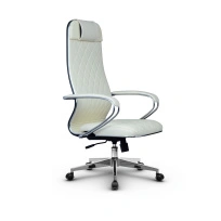Кресло для руководителя Метта L 1m 40M/K_17834_Кожа перфорированная NewLeather – Черный