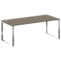 Metal System Direct Стол рабочий руководителя на О-обр. м/к БО.СРР-6.9 Акация/Нерж. сталь 2000*900*750