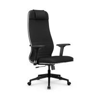 Кресло для руководителя Метта L 1m 38K2/4D_17832_Кожа перфорированная NewLeather – Темно-коричневый
