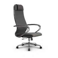 Кресло для руководителя Метта L 1m 38K2/K_17834_Кожа перфорированная NewLeather – Черный
