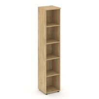 Стеллаж высокий узкий Style Project / SN.STU-100 Тиквуд Светлый / 400×400×1982