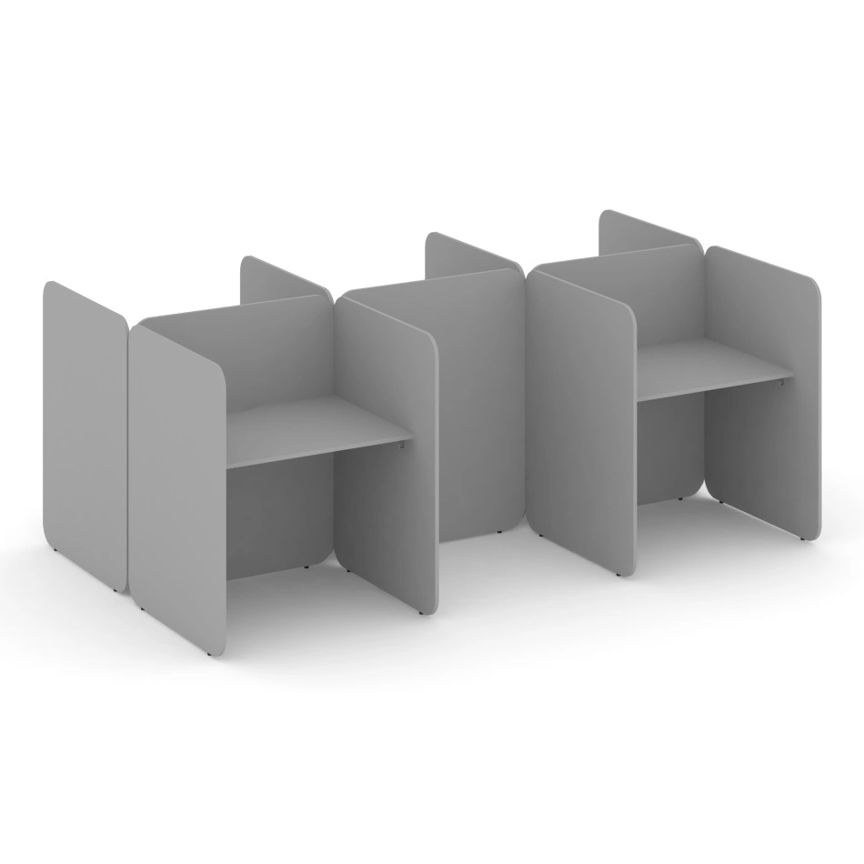 Офисная мебель Bell. Комплект №18 KCB.K-018 Серый 3012×1800×1200