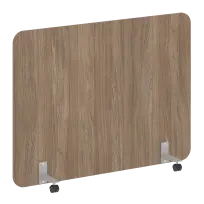 R-line Перегородка на металлических опорах, на роликах DP.R-160-120 Тиквуд тёмный/Серый металл 1600×18×1200