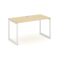 Стол офисный Style Project SN-4O.SP-004 / Дуб Табак – Металл Белый / 1580×600×750