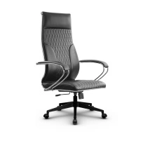 Кресло для руководителя Метта L 1c 44B/K_17832 Кожа перфорированная NewLeather – Черный