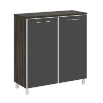 Шкаф квадратный LT.SD-1.4 R black Yalta / Дуб Мали – Стекло Black 1098×452×1168