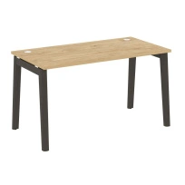 Onix Wood Стол офисный OW.SP-3.7 Дуб мали/Дуб светлый/Белый металл 1380×720×750