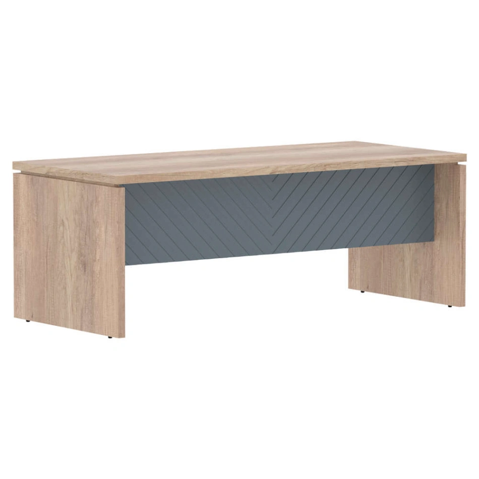 Стол для руководителя TLST 209 Дуб Каньон Z/Серо-голубой 2000×900×750 TORR LUX
